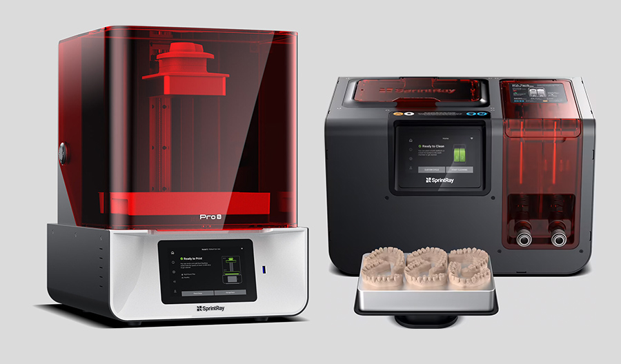 A digital dental model created with 3D printing and AI technology.